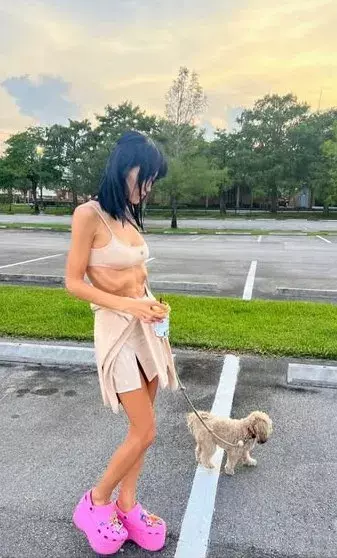 Фигура возлюбленной Цекало Дарины Эрвин напугала пользователей