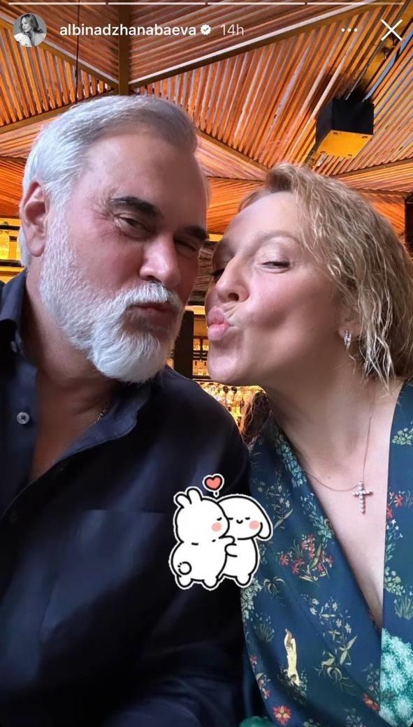 Альбина Джанабаева и Валерий Меладзе поцеловались на камеру после слухов о разводе