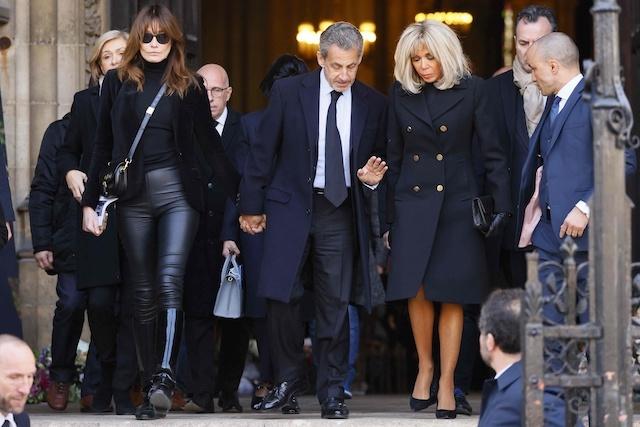 Карла Бруни, Николя Саркози и Брижит Макрон