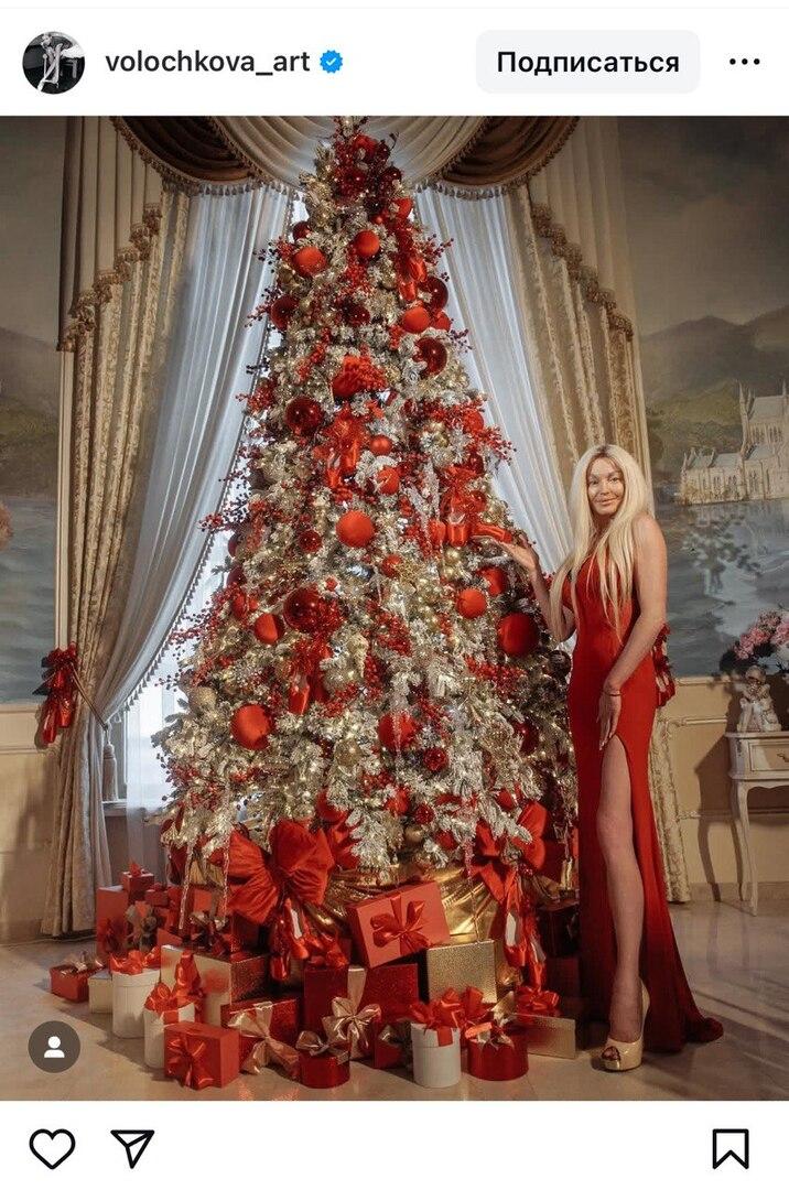 Опухшую Волочкову возле новогодней елки заподозрили в пластике