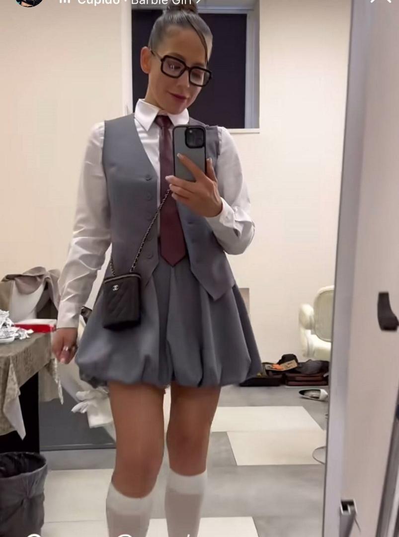 Телеведущая Юлия Барановская пришла на вечеринку Егора Крида в образе студентки