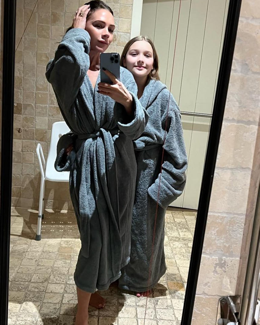 Виктория Бекхэм с дочерью Харпер