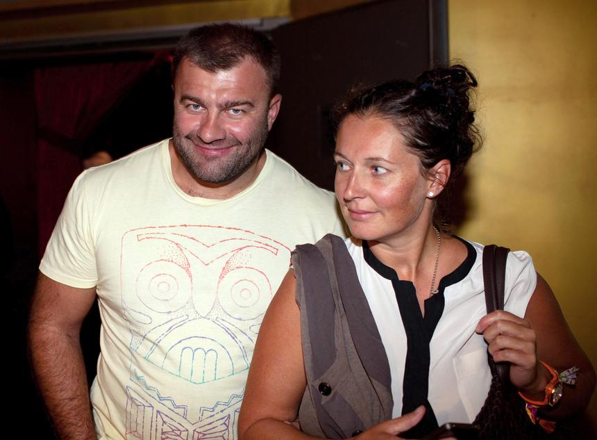 Михаил Пореченков с женой Ольгой, 2011 год