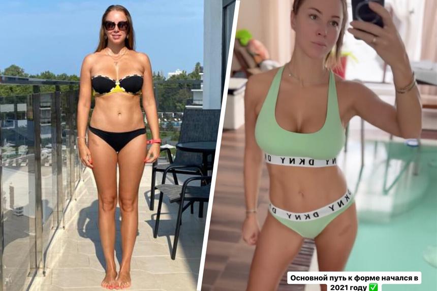 Жена ведущего Дмитрия Диброва решила показать, как она выглядела до похудения