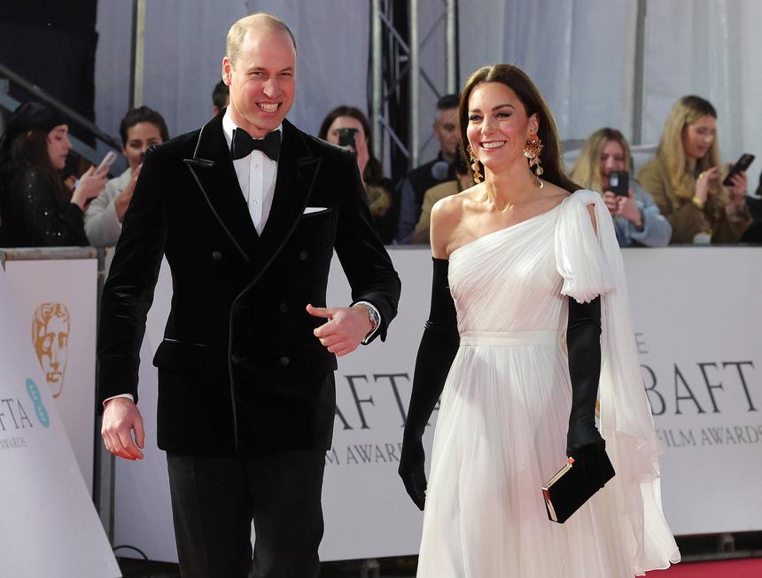 Принц Уильям и Кейт Миддлтон на церемонии вручения премии BAFTA-2023