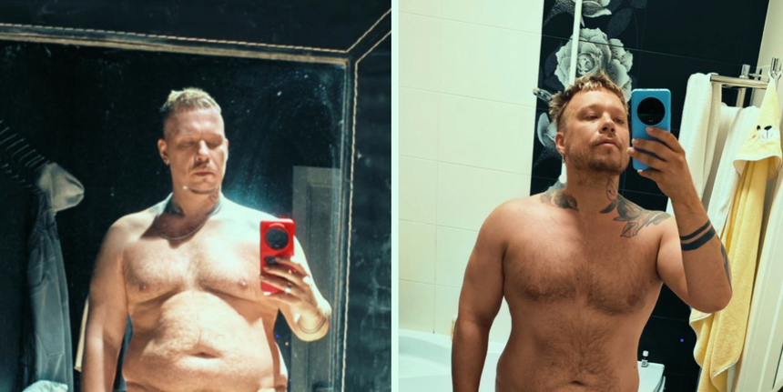 Владимир Солдатов до и после похудения