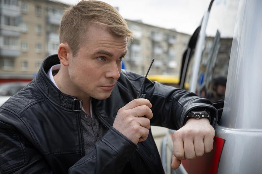 Макар Запорожский на съемках сериала «Стражник»