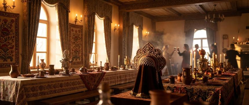 «Все посвящаю моему царю»: жена Константина Эрнста впервые показала троих детей и отметила 38-летие в кокошнике